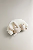 CHILDREN’S PLUSH TOY RATTLE WITH A MOUSE AND MOON