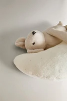 CHILDREN’S PLUSH TOY RATTLE WITH A MOUSE AND MOON