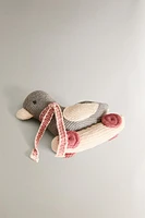 CHILDREN’S DUCKLING PLUSH TOY RATTLE