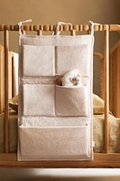 CHILDREN’S PLAIN LINEN POPLIN HANGING ORGANIZER