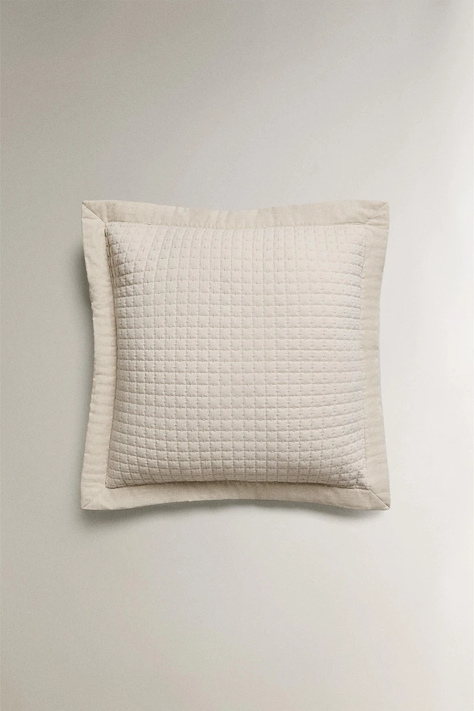 HOUSSE DE COUSSIN ÉDREDON MICROFIBRE