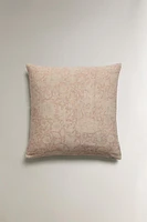 HOUSSE DE COUSSIN LIN DÉLAVÉ IMPRIMÉ MORRIS & CO