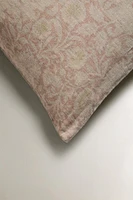 HOUSSE DE COUSSIN LIN DÉLAVÉ IMPRIMÉ MORRIS & CO