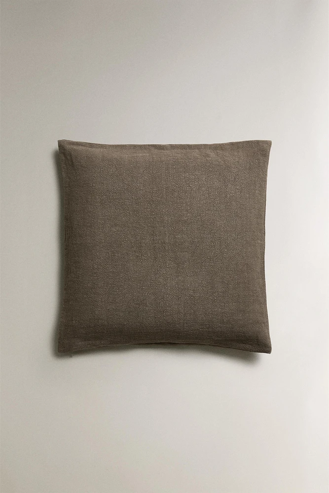 LINEN THROW PILLOW COVER