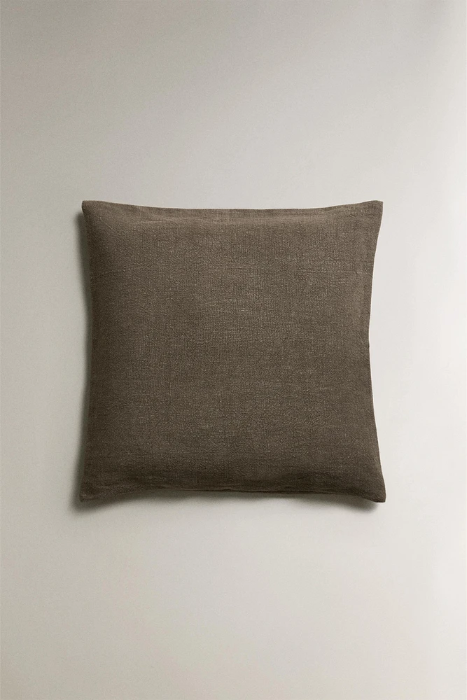 LINEN THROW PILLOW COVER