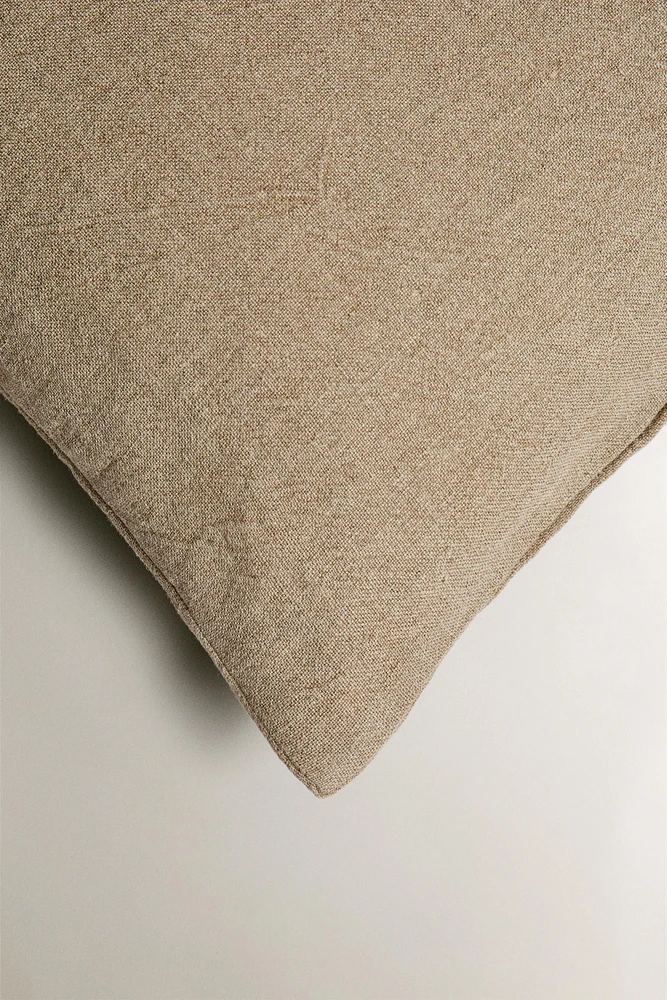 WASHED LINEN THROW PILLOW COVER