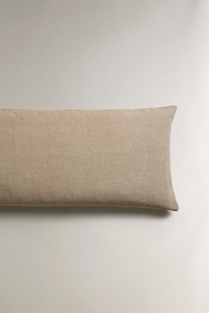 WASHED LINEN THROW PILLOW COVER