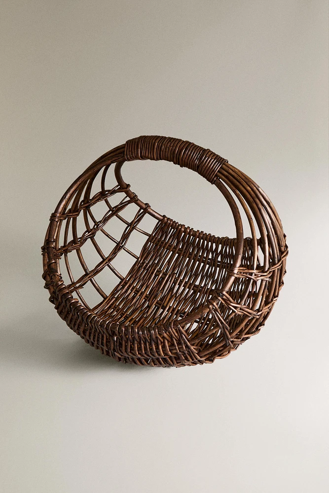 RATTAN STORAGE BASKET