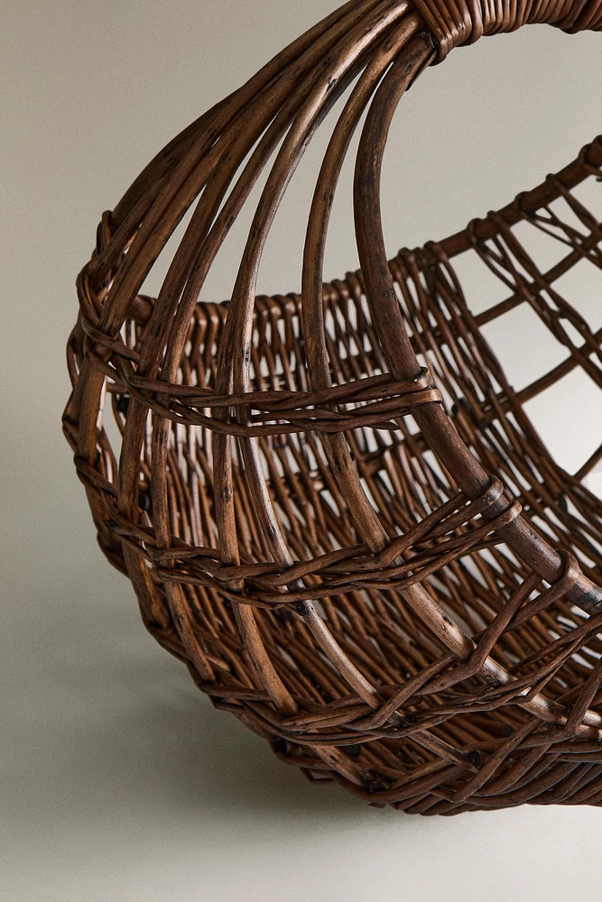 RATTAN STORAGE BASKET