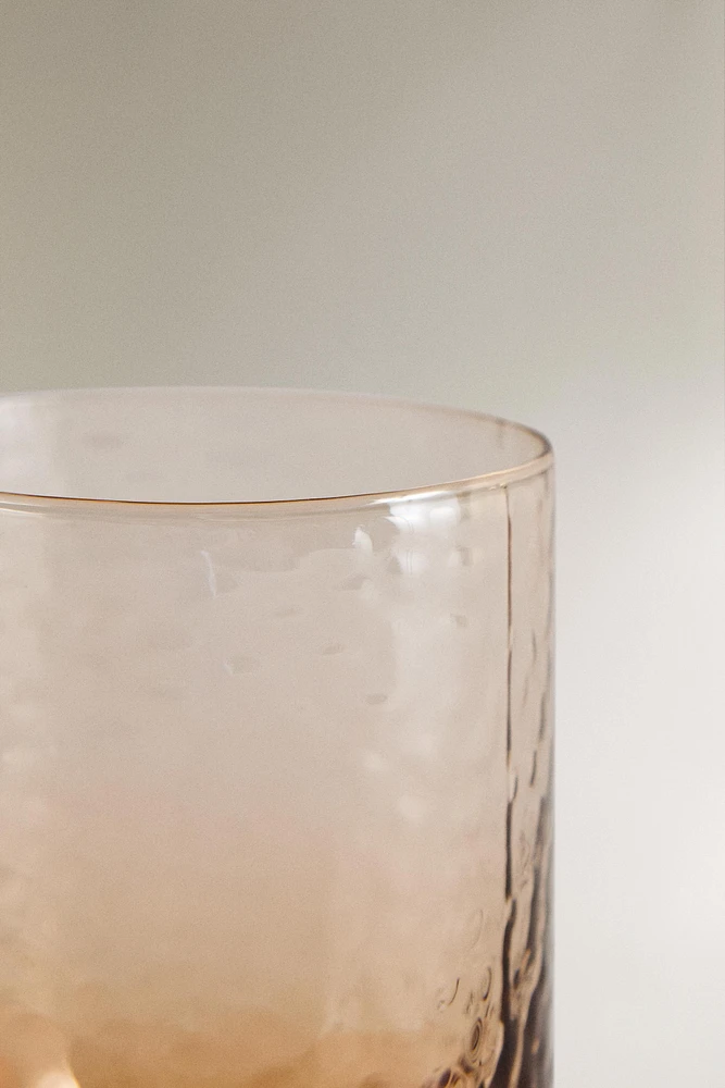 VERRE RECYCLABLE MARTELÉ