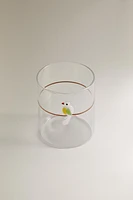 VERRE BOROSILICATE OISEAU