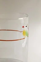 VERRE BOROSILICATE OISEAU