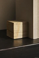 STONE CUBE BOOKEND