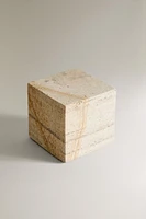 STONE CUBE BOOKEND