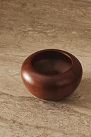 DECORATIVE TEAK BOWL