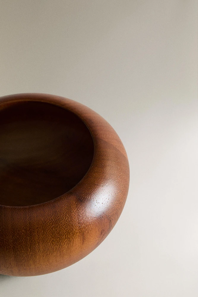 DECORATIVE TEAK BOWL