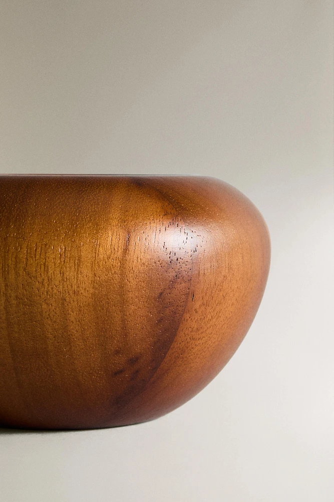 DECORATIVE TEAK BOWL