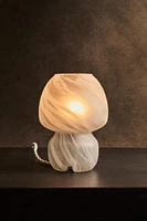 LAMPE DE TABLE VERRE CHAMPIGNON