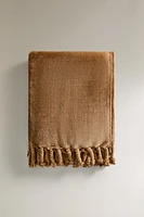 FLEECE BLANKET WITH FRINGING