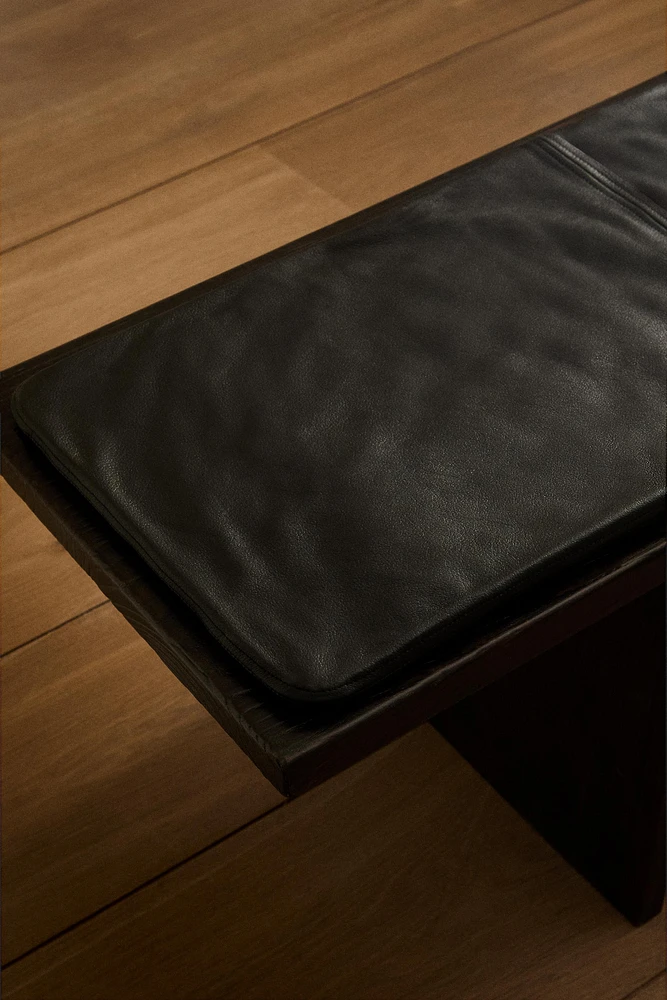 LEATHER BENCH CUSHION