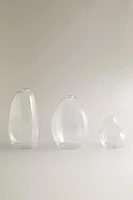 SMALL IRREGULAR GLASS VASE