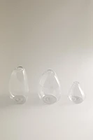 SMALL IRREGULAR GLASS VASE