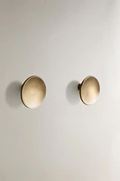 SET OF ROUND BRASS KNOBS (SET OF 2