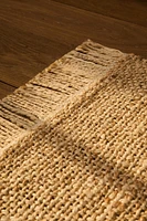 FRINGED JUTE AREA RUG