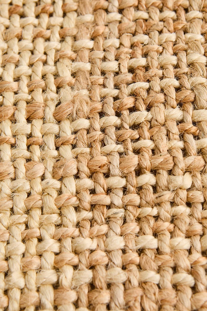 FRINGED JUTE AREA RUG