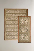 BLOCK PRINT COTTON AREA RUG