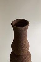 CERAMIC VASE WITH ROUNDED BASE