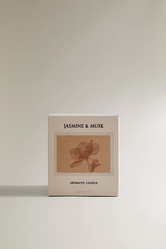 (200 G) JASMINE & MUSK SCENTED CANDLE