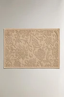 FLORAL JACQUARD BATH MAT