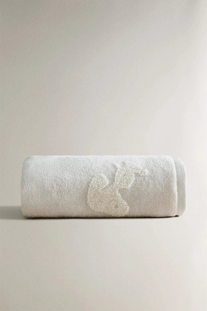 SERVIETTE DE BAIN ENFANT VELOURS SILHOUETTE PEANUTS™