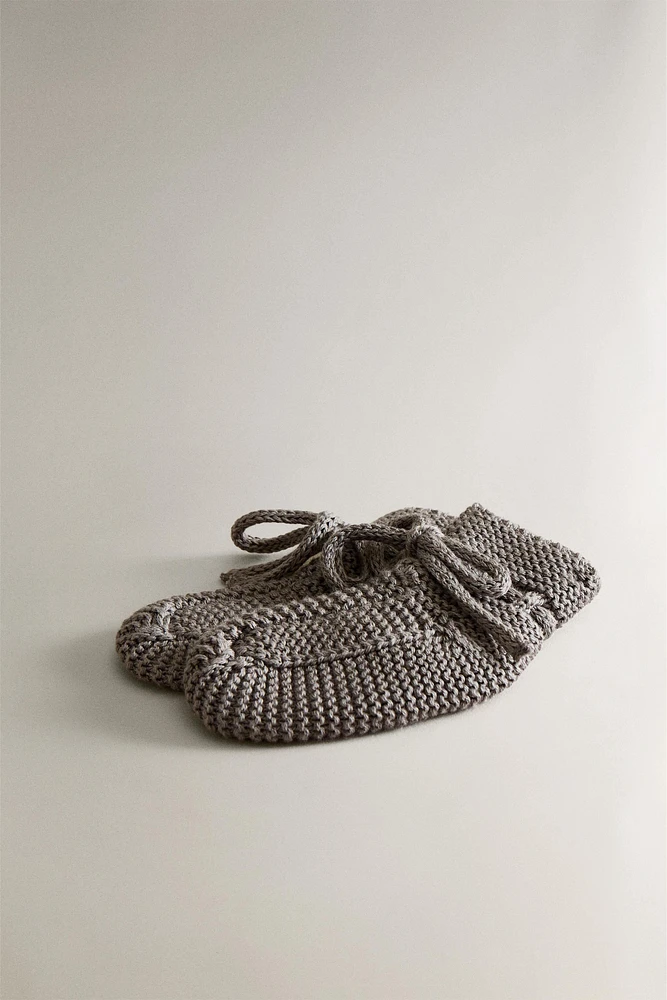 CHILDREN’S CHUNKY KNIT BOOTIES