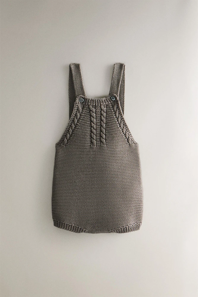 CHILDREN’S CHUNKY KNIT DUNGAREES