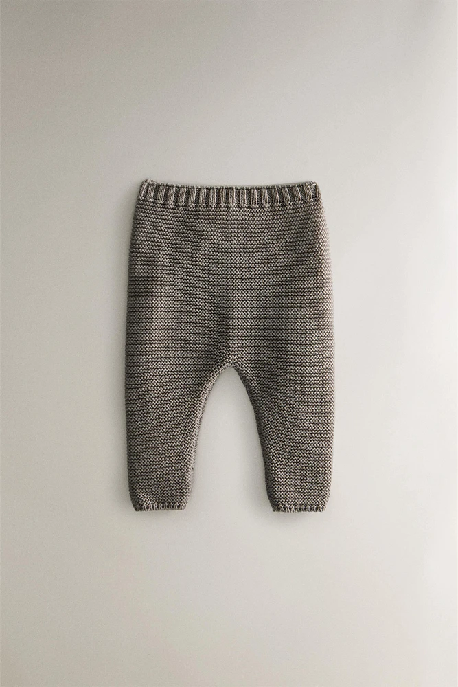 CHILDREN’S CHUNKY KNIT FOOTED LEGGINGS