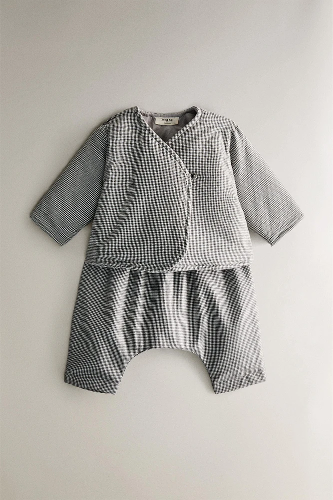 VESTE MATELASSÉE ENFANT CARREAUX