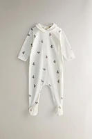 BABY'S DUCK FOOTED ROMPER