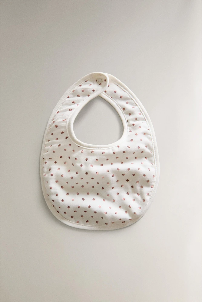 CHILDREN'S MINI FLORAL PRINT BIB