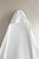 HOODED BABY TOWEL WITH TRIM DETAIL