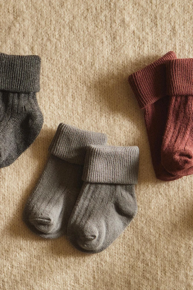 CHAUSSETTES MULTICOLORES BÉBÉ (LOT DE 4)