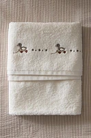 CHILDREN’S BATH TOWEL WITH DUCKLING APPLIQUÉS