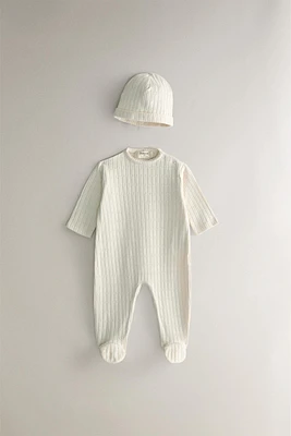 RIBBED NEWBORN BABY SET