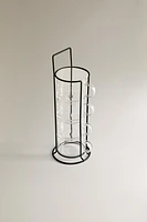 BOROSILICATE GLASS CUP TOWER (SET OF 4)