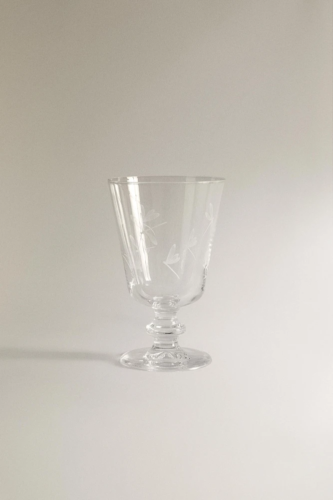 SILK SCREEN WINE GLASS