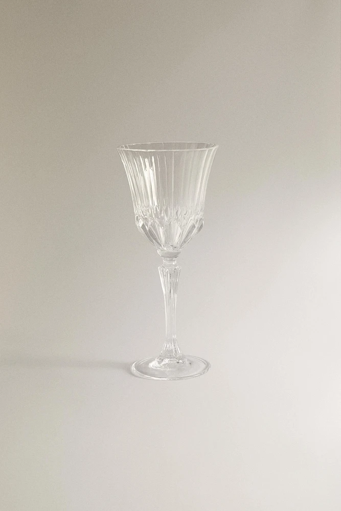 VERRE À VIN TAILLÉ CRISTALLIN