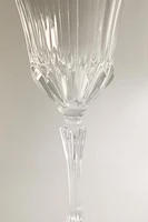 VERRE À VIN TAILLÉ CRISTALLIN