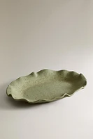 SCALLOPED TERRACOTTA SERVING DISH