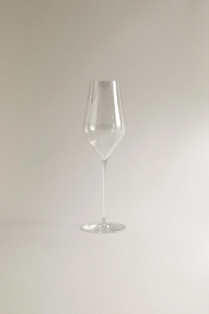 PLAIN CRYSTALLINE FLUTE GLASS